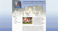 Desktop Screenshot of americanfamilyestateplanners.com